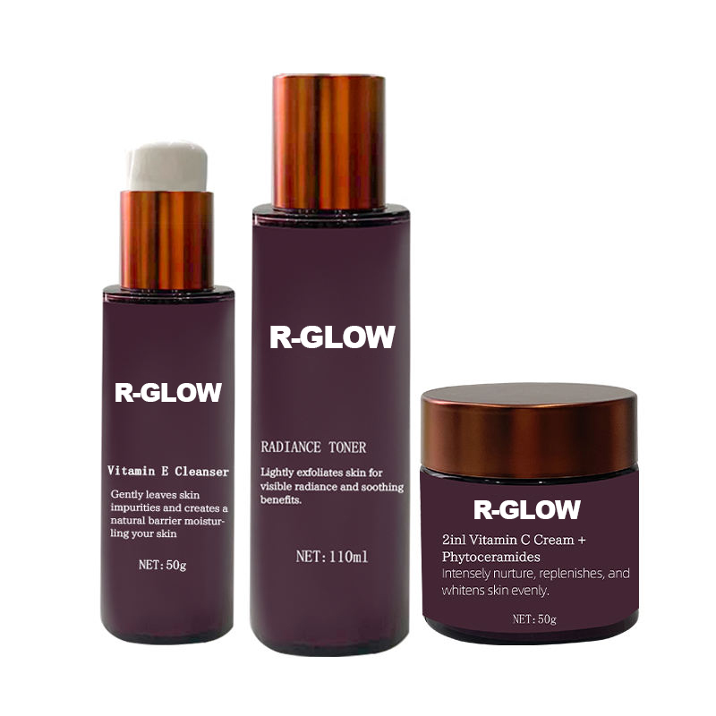 Sensitive Skin Care Set Hypoallergenic Natural Skincare Bundle with Whitening & Nourishing Moisturizing Formulas