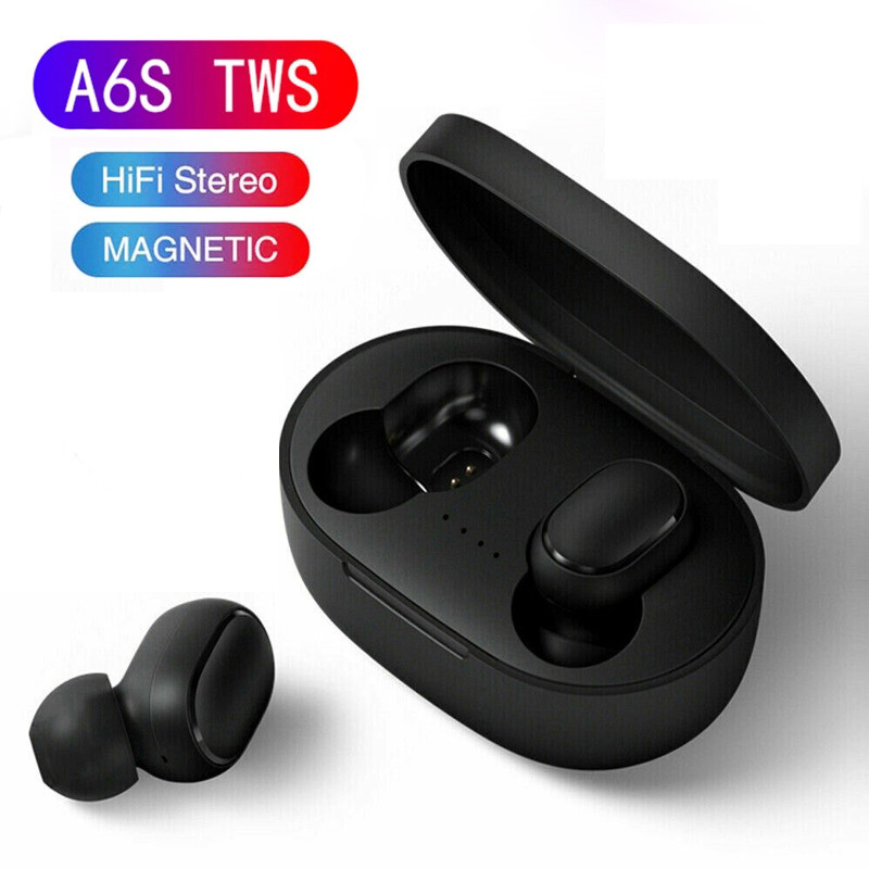 Original A6S TWS Headset Wireless Earphones Bluetooth Headphones Sport Stereo Fone Bluetooth Earbuds for Xiaomi Huawei iPhone