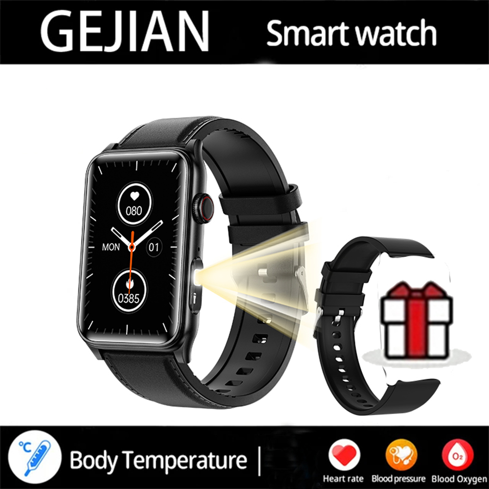 2025 New Smart Watch Men LED Bluetooth Call Sports Men's Smartwatch Heart Rate Health Temperature Monitoring Women Smart Watches