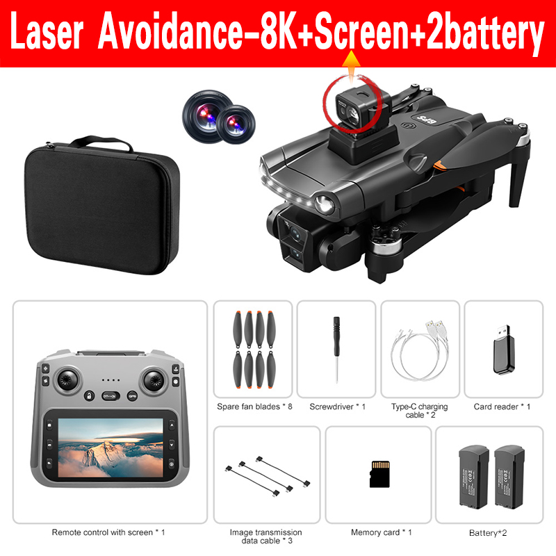 Xiaomi Mijia V198MAX Drone Laser obstacle avoidance aerial photography 8K 5G Professional HD Camera Brushless Folding Quadcopter