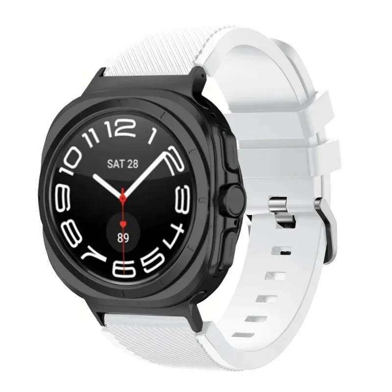 sports soft Silicone Strap For Samsung Galaxy Watch Ultra 2025 47mm breathable band For Samsung Watch 8 40mm 44mm 8 Classic 46mm