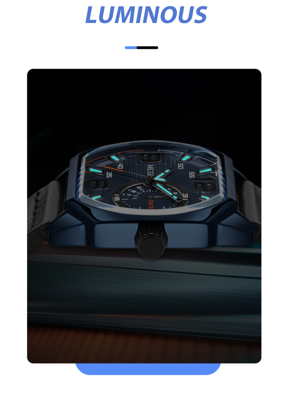 MEGIR Relogios Masculino Fashion Men's Sports Watches Luxury Leather Quartz Wristwatch Man Casual Wrist Watch Clock Montre Homme