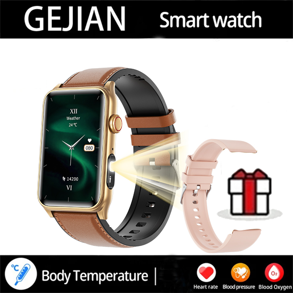 2025 New Smart Watch Men LED Bluetooth Call Sports Men's Smartwatch Heart Rate Health Temperature Monitoring Women Smart Watches