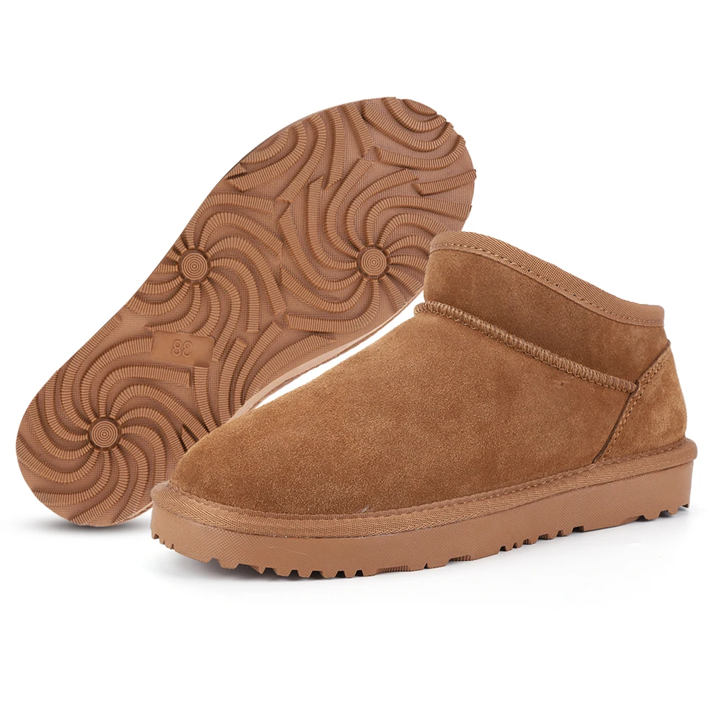 Women Snow Boots Warm Winter Booties Anti-Slip Slip On Short Boots Comfort Ankle Boots Faux Fur Lining Boots for Hiking