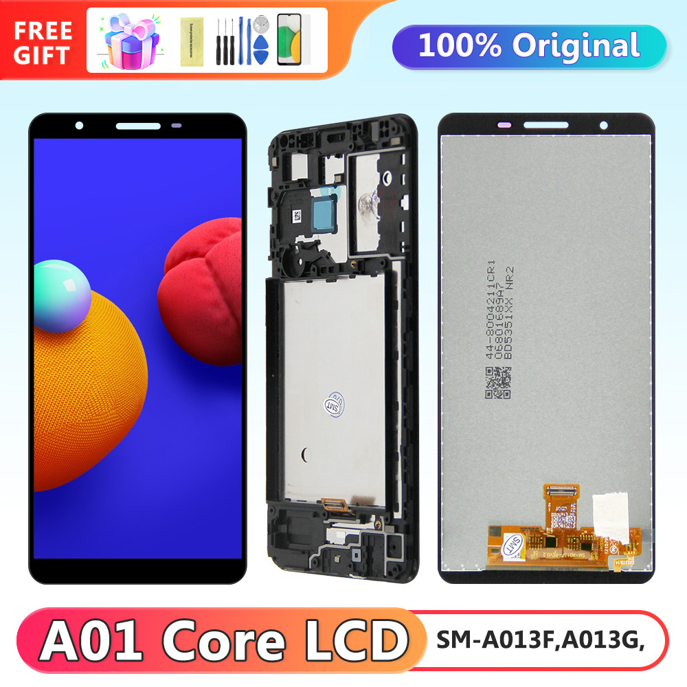 5.3'' A01 Core Screen with Frame, for Samsung Galaxy A01 Core A013 A013F A013G A013M Lcd Display Digital Touch Screen Assembly