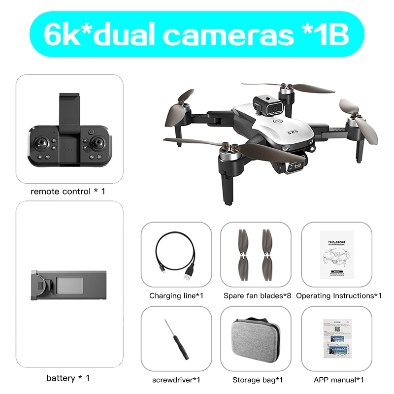 Xiaomi Mijia S2S Drone 8K HD Dual Camera Brushless Motor Obstacle Avoidance Aerial Photography RC Helicopter Foldable Quadcopter