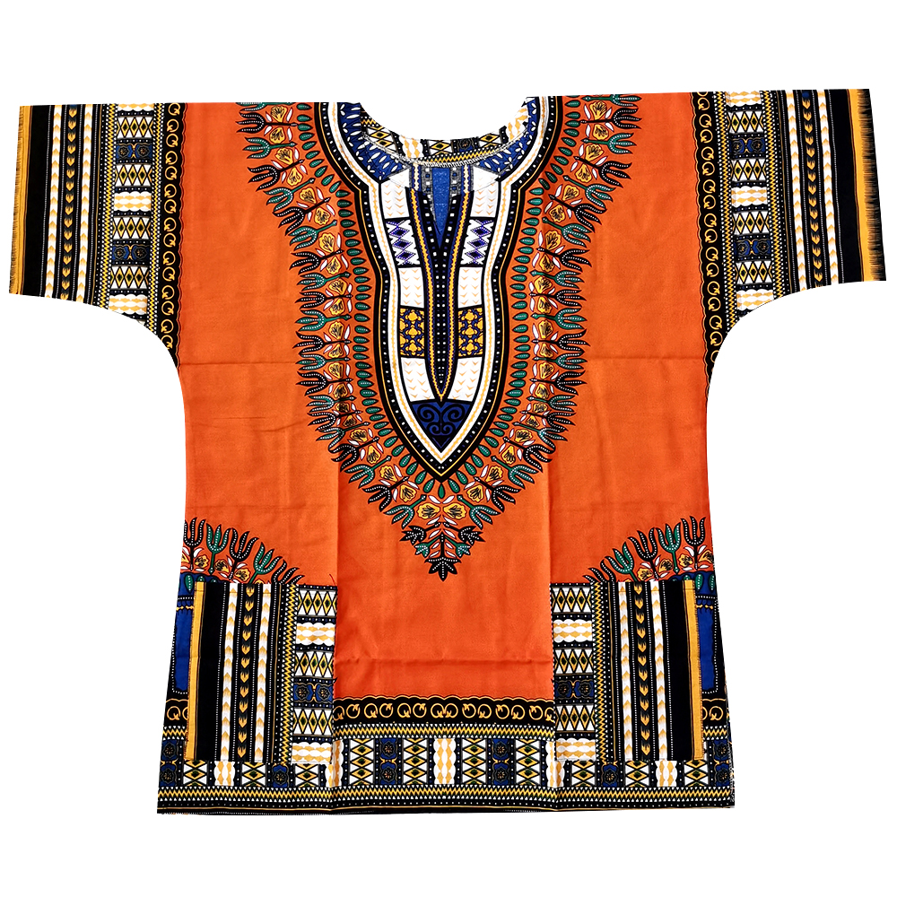 (Fast shipping) New fashion design african traditional printed 100% cotton Dashiki T-shirts for unisex (MADE IN THAILAND)