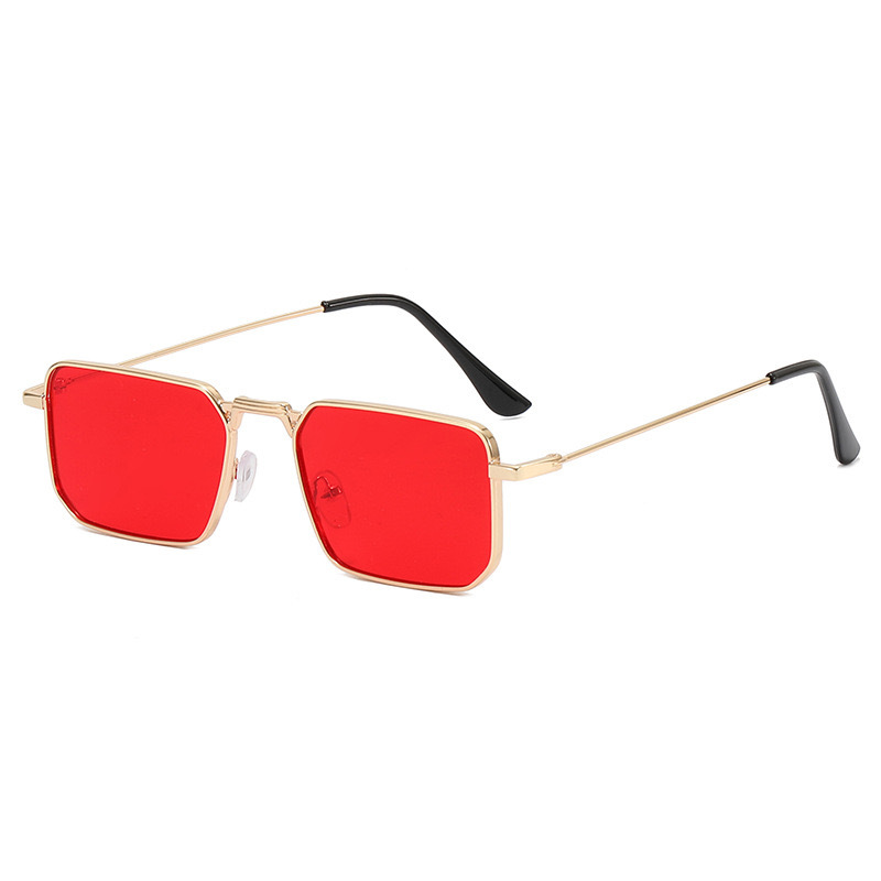High Quality Rectangle Sunglasses Women Metal Frame Glasses Vintage Brand Square Sun Glasses for Men Shades Female Eyewear