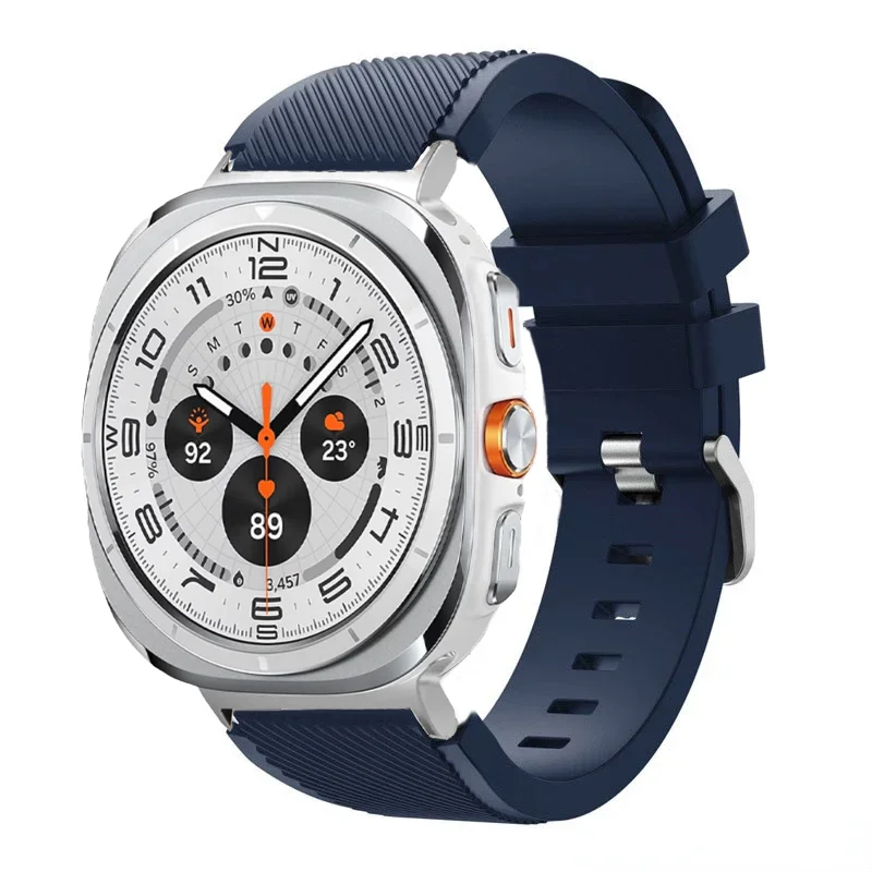 sports soft Silicone Strap For Samsung Galaxy Watch Ultra 2025 47mm breathable band For Samsung Watch 8 40mm 44mm 8 Classic 46mm