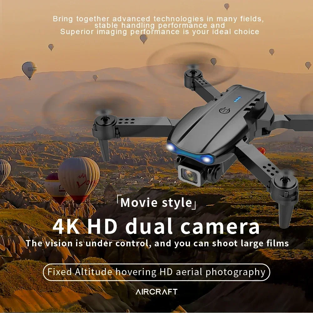 Foldable E99 K3 Pro HD 4K Drone With Dual Camera WIFI Aerial Photography RC Quadcopter High Hold Mode Helicopter Toy Gift
