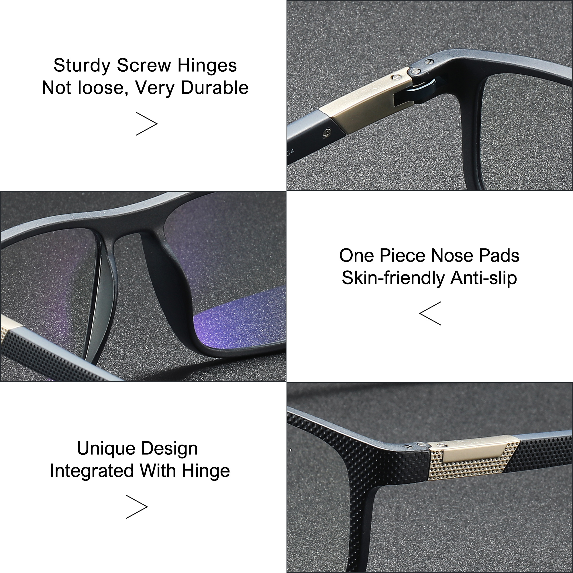 Multifocal Prescription Glasses Men Bifocal Progressive Eyeglasses Male Custom 1.74 High Myopia Optical Spectacles TR90 Square