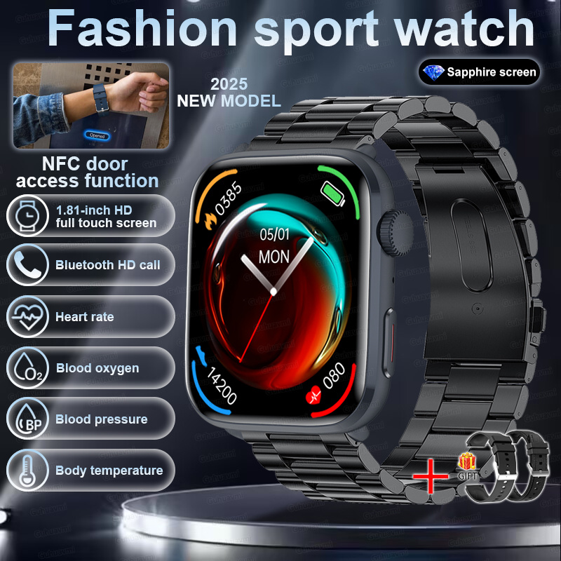 Smart Watch Watch Global Version Men Women HD AMOLED Display Heart Rate Bluetooth Call GPS Track Waterproof Sports Smart Watches