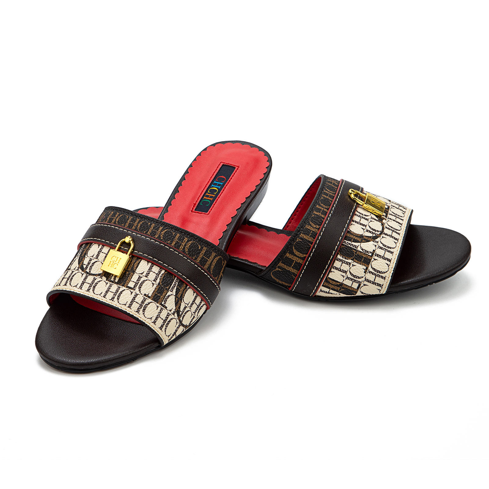 CHarming fashion Women's Slippers 2024 New Brand Fabric high Heel Sandals Outdoor Business Commuter Women's Shoes birthday gifts