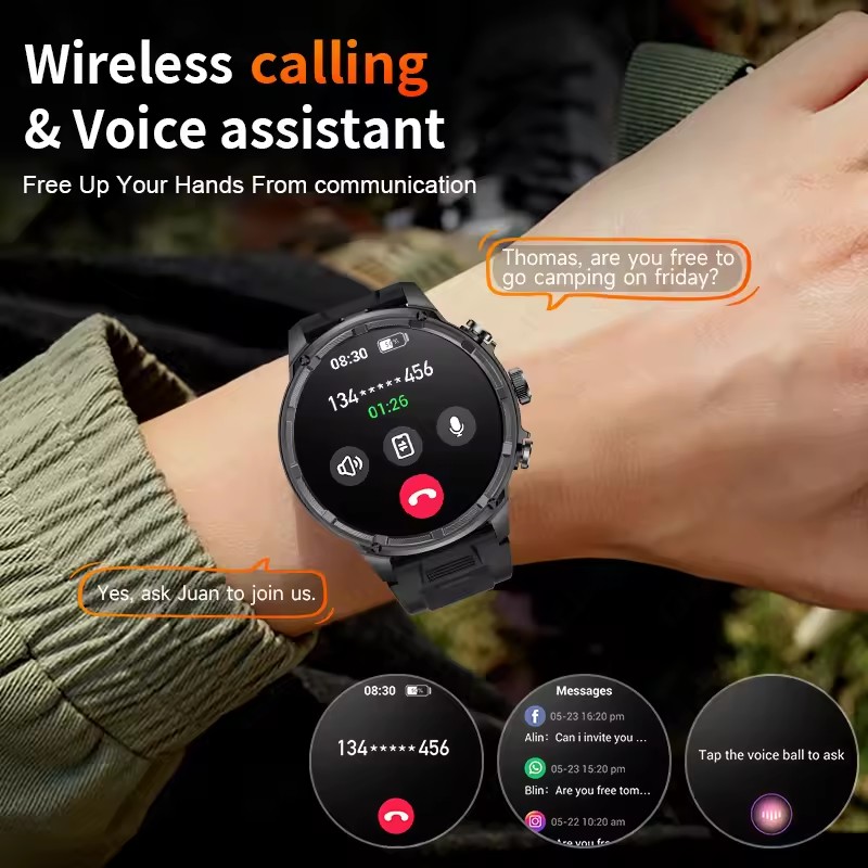 2025 New original V99 Smart Watch 1.85 inch NFC GPS sensing Bluetooth Call 710 Mah Large Battery Sports Fitness IP68 smartwatch