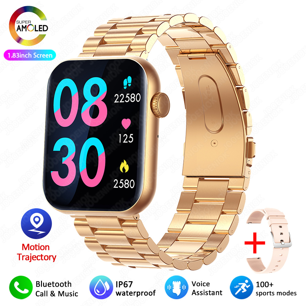 2025 New Smart Watch Full Touch Screen Bluetooth Call AI Voice Heart Rate Waterproof Watches Sports Bracelet Smartwatch Women