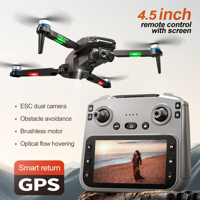 RG806MAX Drone 4K GPS Aerial Photography Optical flow hover Control Obstacle Avoidance Brushless 4-axis With screen Drones Toys