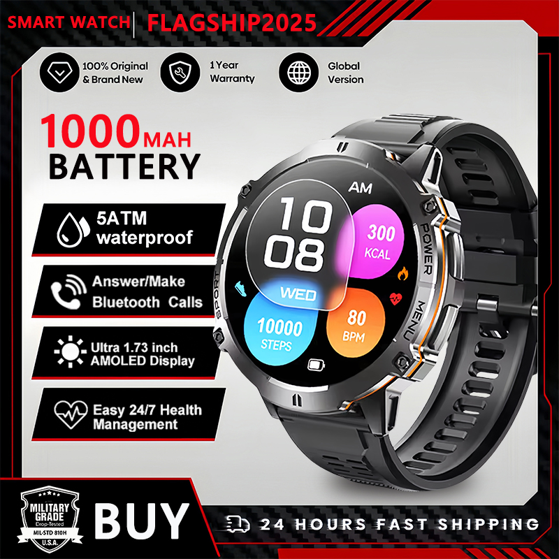 2025 Original TANK T3 Ultra GPS Smart Watch  5ATM Waterproof Smartwatch HD AMOLED 1000mAh Fitness T-Rex 3 Electronic Watches Men