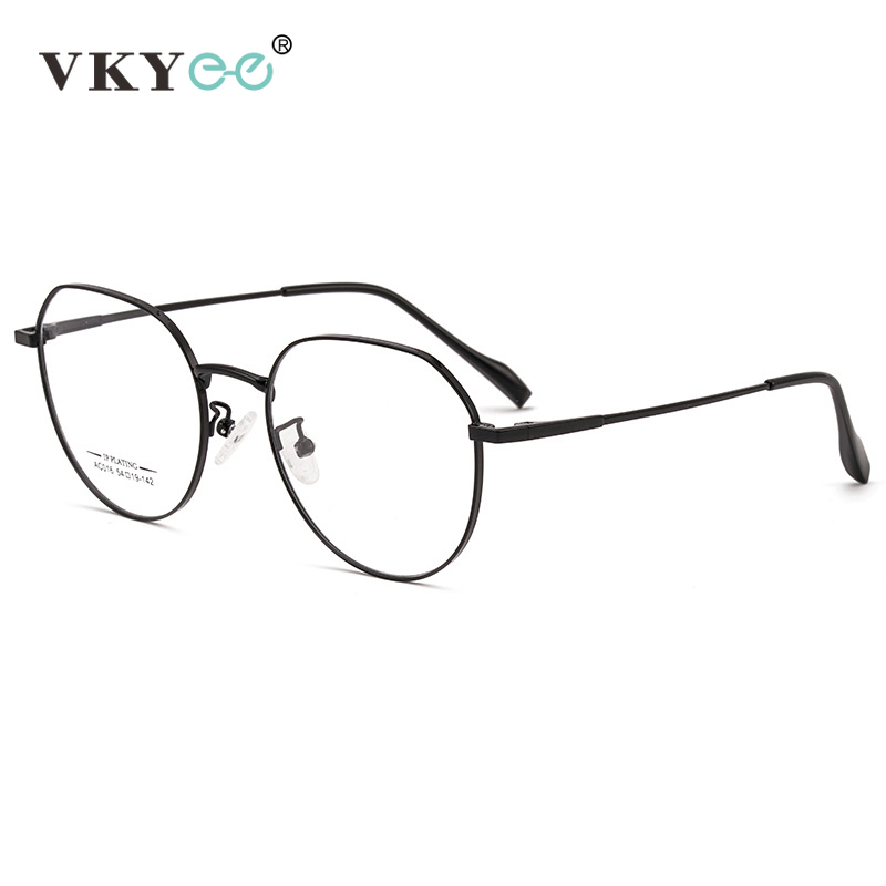 VICKY New Retro Geometric Ellipse Simple Design Women's Anti-Blue Light Reading Glasses Customizable Prescription AC016