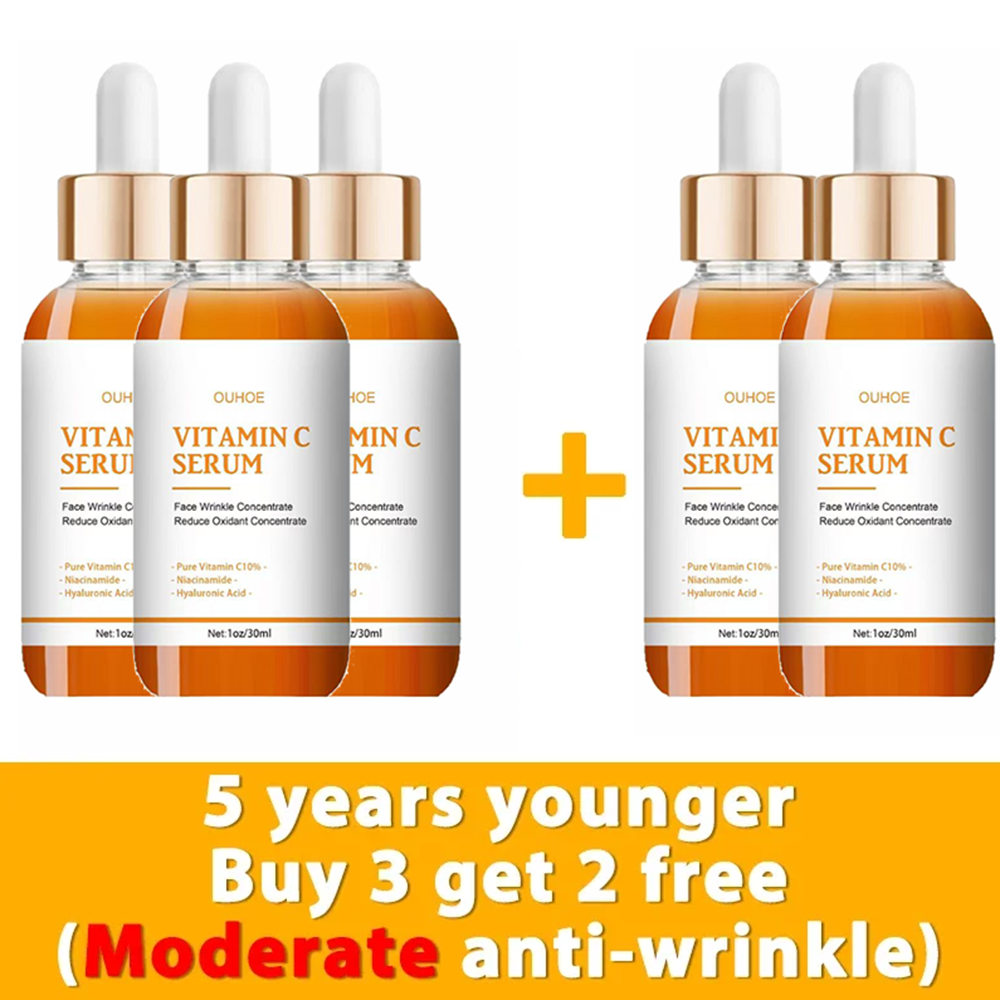 Vitamin C Wrinkle Remover Face Serum Lifting Firming Fade Fine Lines Anti-aging Essence Whitening Brighten Nourish Skin Care