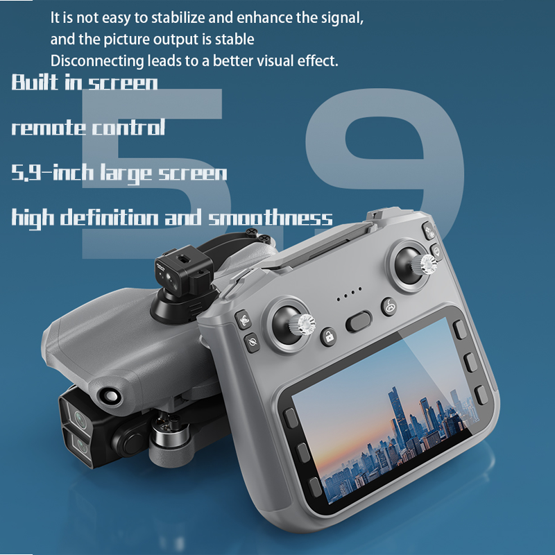 Professional L300 MAX 4K HD drone with large color screen, 5G GPS, WiFi, FPV, brushless camera, RC quadcopter, toy drone, 3KM