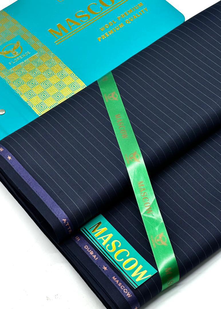 Mascow Stripe Wool Suit Fabric