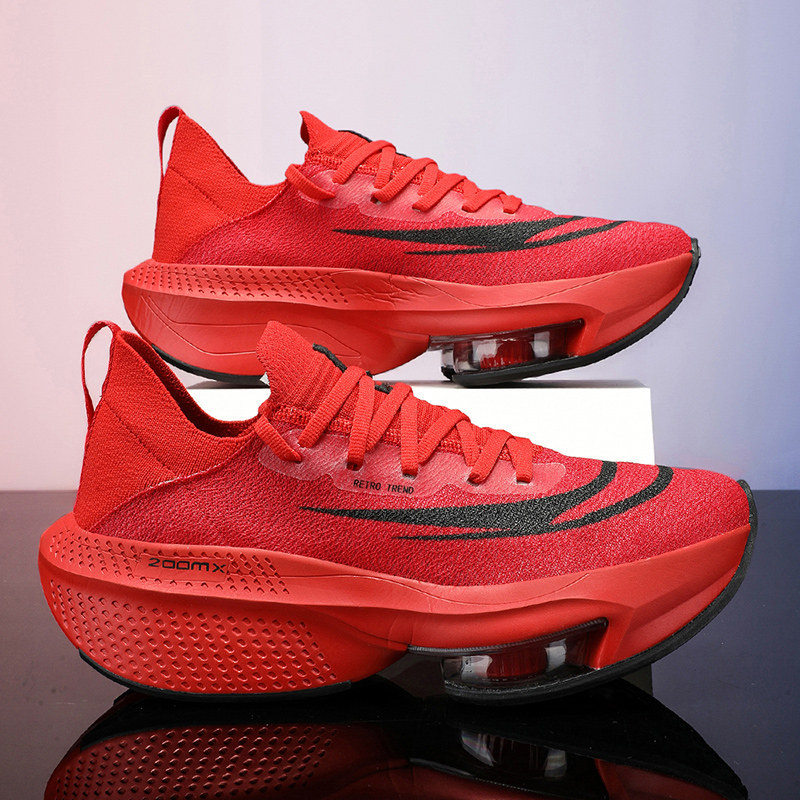 Running Shoes Air Cushion Speciality Marathon Men Sports Breathable Lightweight Women's Comfortable Athletic Nonskid Sneakers