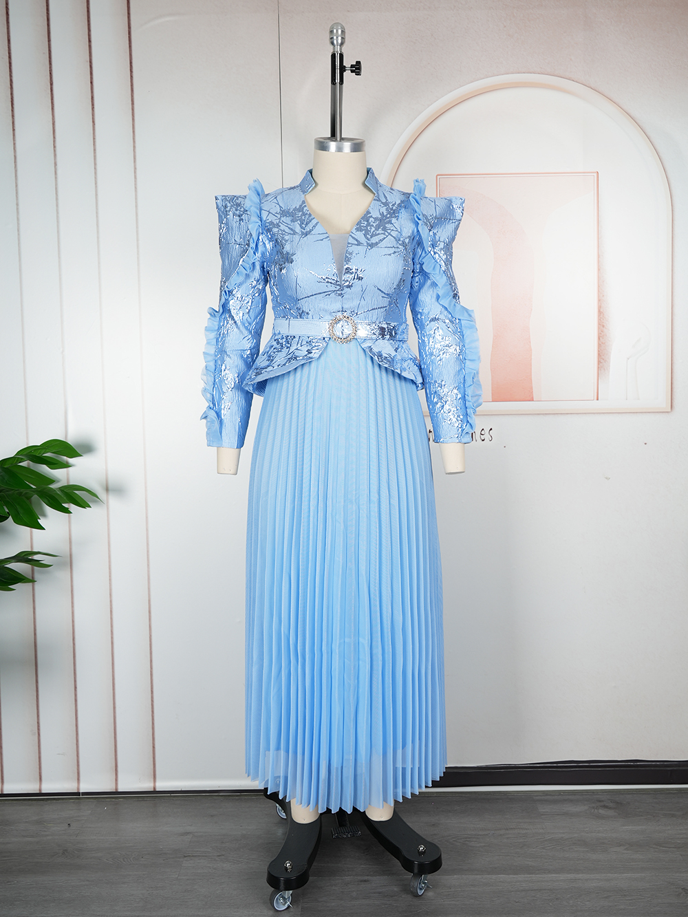 Plus Size African Party Dresses for Women Autumn Fashion Dashiki Ankara Wedding Evening Gown Elegant Turkey Muslim Maxi Dress