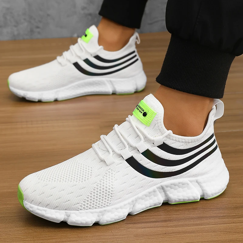 Men’s Sneakers Comfortable Breathable Platform Shoes Summer Man Running Shoes Breathable Comfortable Fashion Walking Sneakers