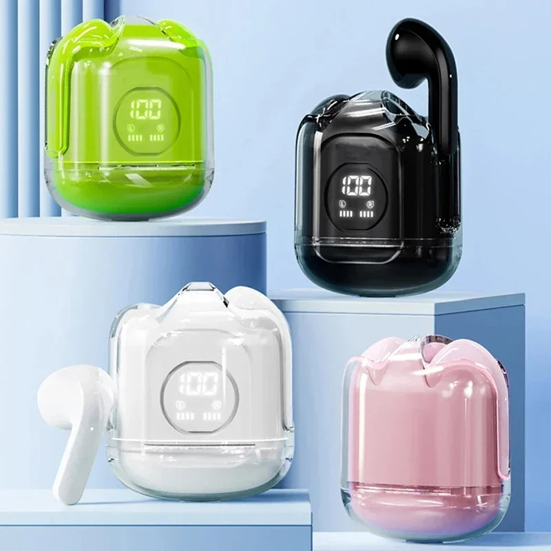 XT65 TWS Wireless Earphone Touch Control Noise Reduction Bluetooth5.3 Headphone Bass Long Standby Earbud With Mic forAndroid IOS