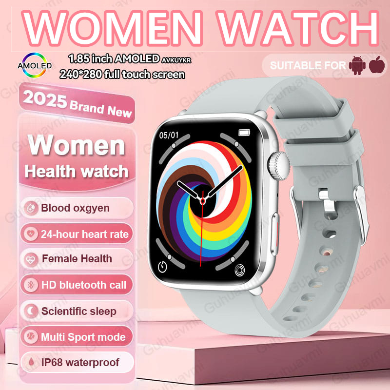 2025 New For Xiaomi Women AI Smart Diagnosis Smart Watch HRV+PPG Blood Pressure Blood oxygen Health monitor IP68 NFC Smartwatchs