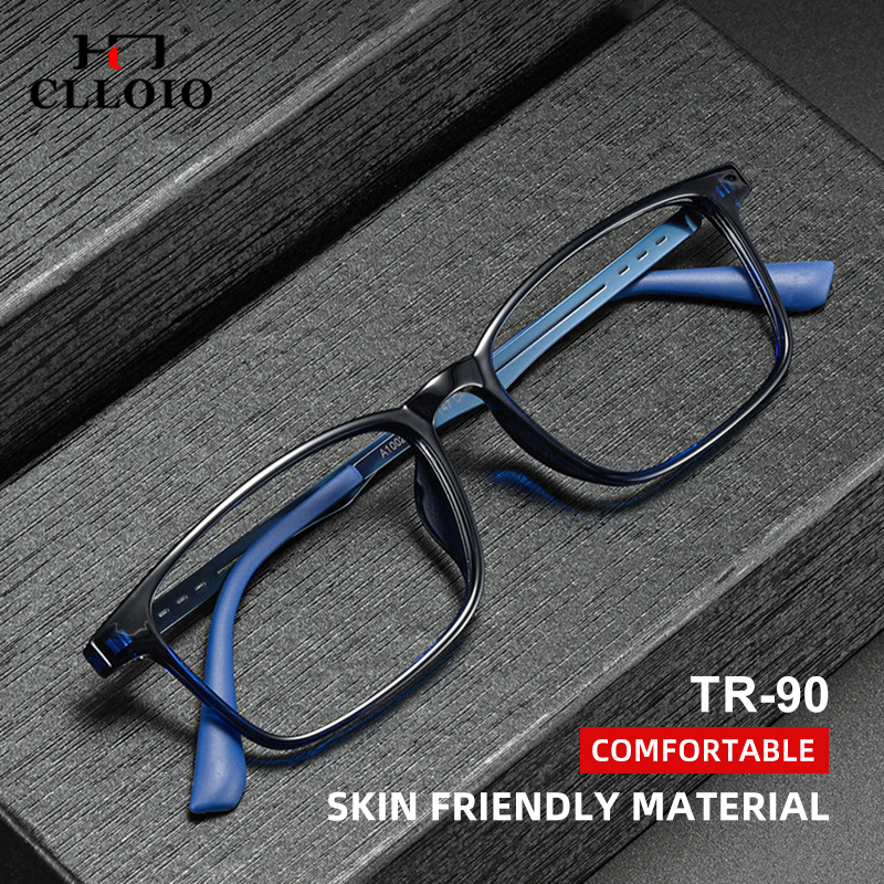 CLLOIO High Quality UltraLight Flexible TR90 Frame Anti Blue Ray Reading Glasses Myopia Hyperopia Glasses Prescription Eyewear