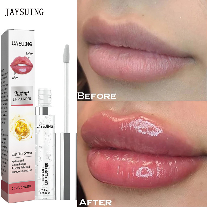 Instant Volumising Lip Plumper Serum Collagen Lip Plumping Gloss Reduce Lip Fine Lines Long Lasting Moisturizing Essence Lipstck