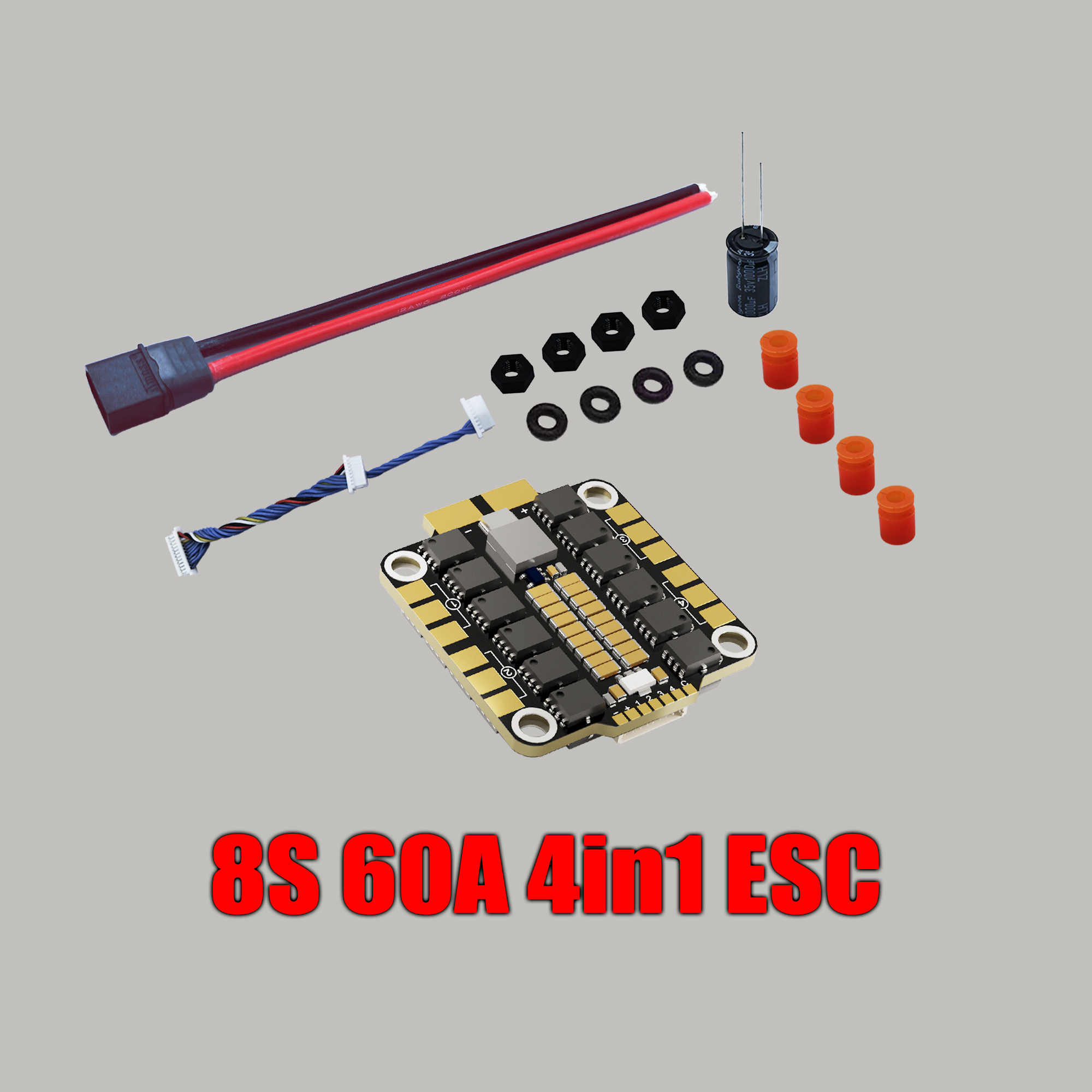 DAKE F435 V3/V4 FC ESC Stack 3-8S Lipo Flight Control BLS 55A/60A/70a 4 in 1 ESC 30x30  RC FPV Racing Drone