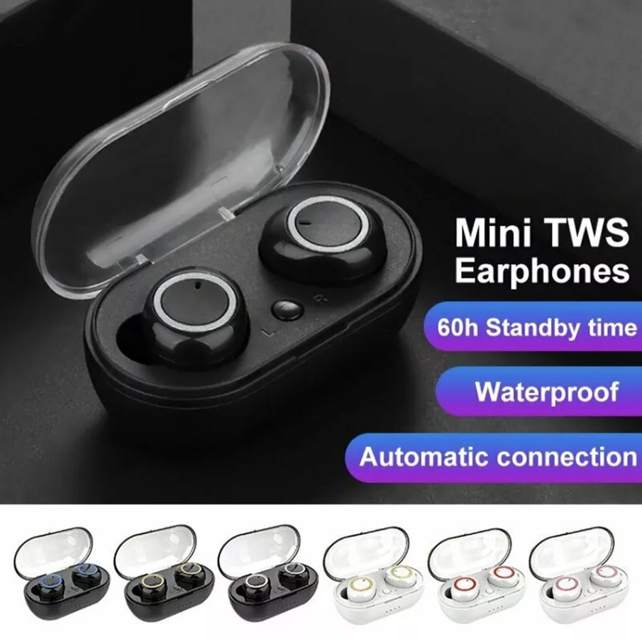 Y50 TWS Earphone Bluetooth Wireless Headphones Stereo Earphones 5.0 Bluetooth earphones With Microphone For All Smart Phones