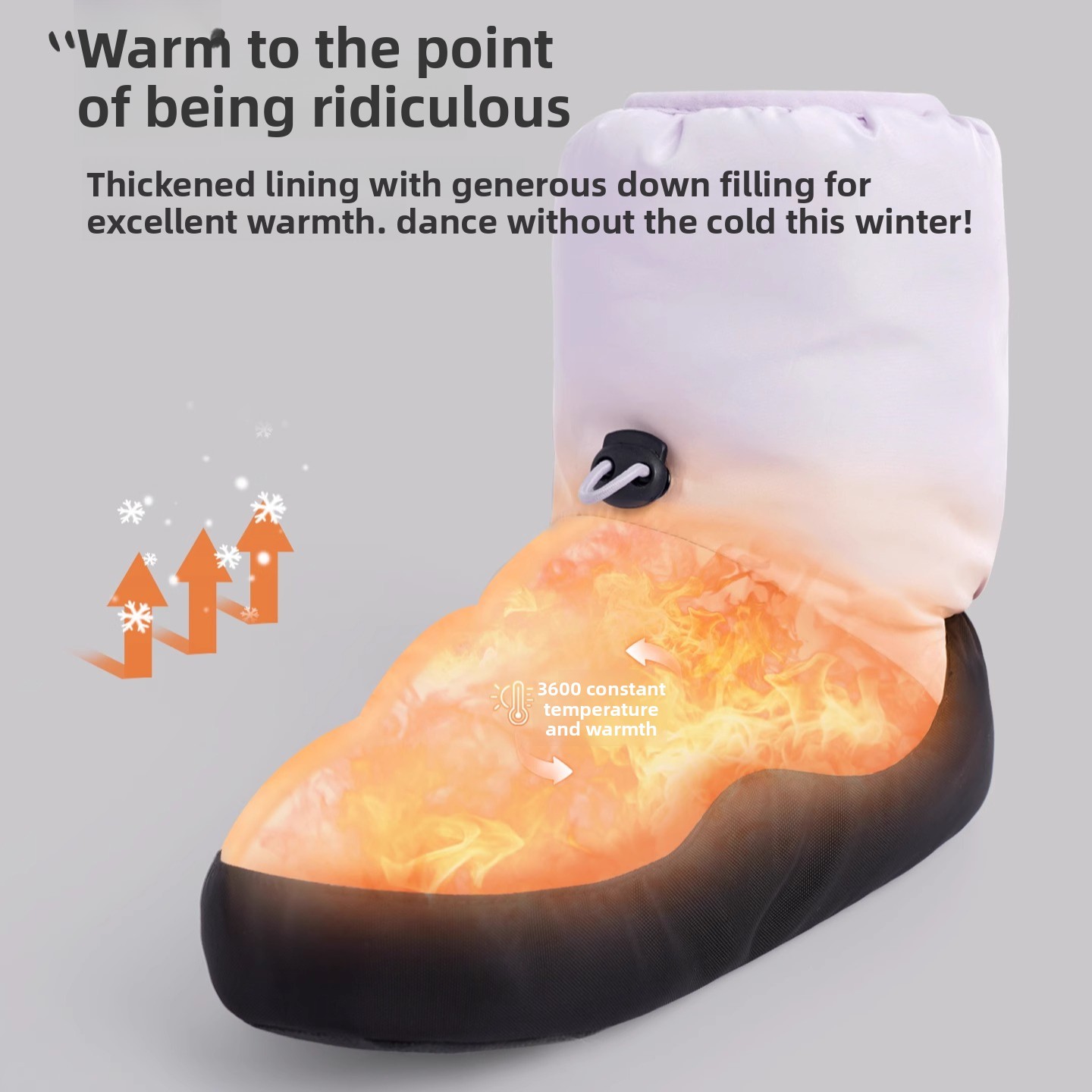 Winter Ballerina Boots Ballet Warm Up Booties for Girl Drawstring Style Shoes Women Modern Dance Ballet Point Warm Shoes