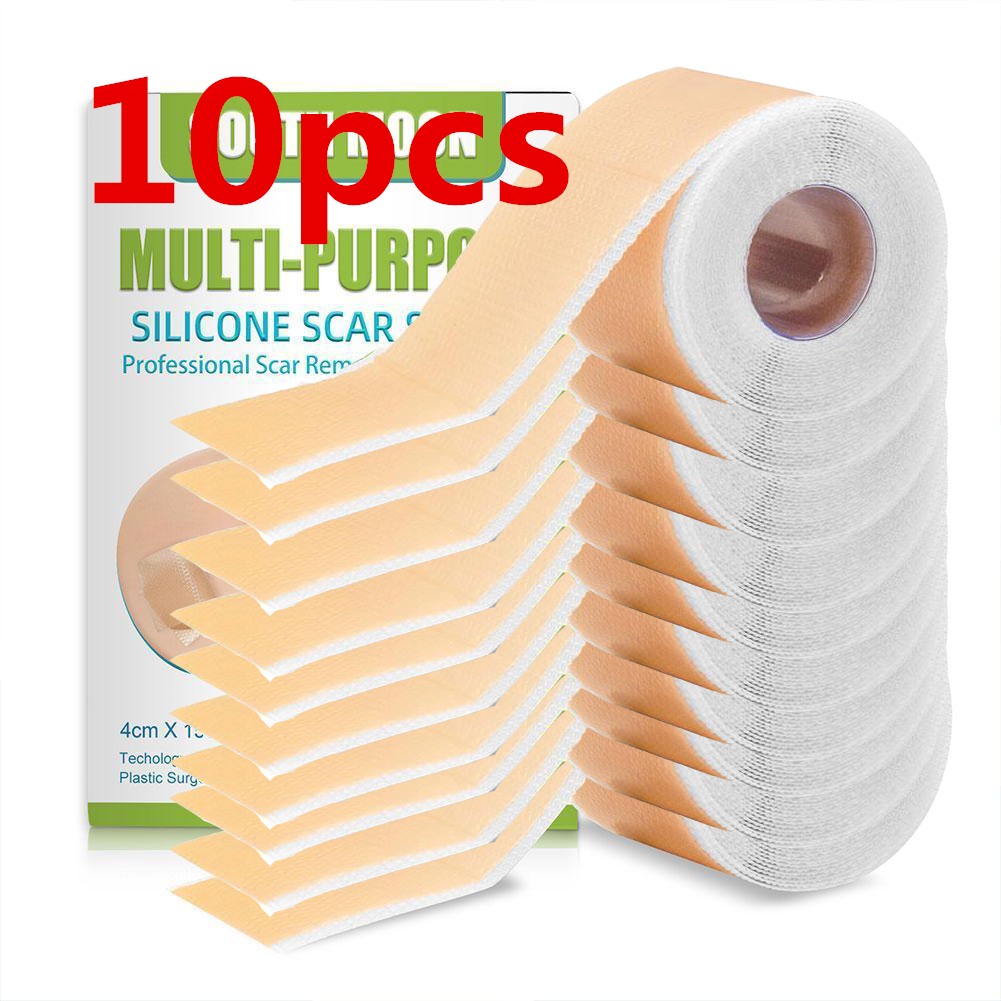 1/3/5/10 Roll Silicone Scar Sheet Painless Scar Repair Tape Roll Effective Scar Waterproof Breathable Ear Beauty Sticker