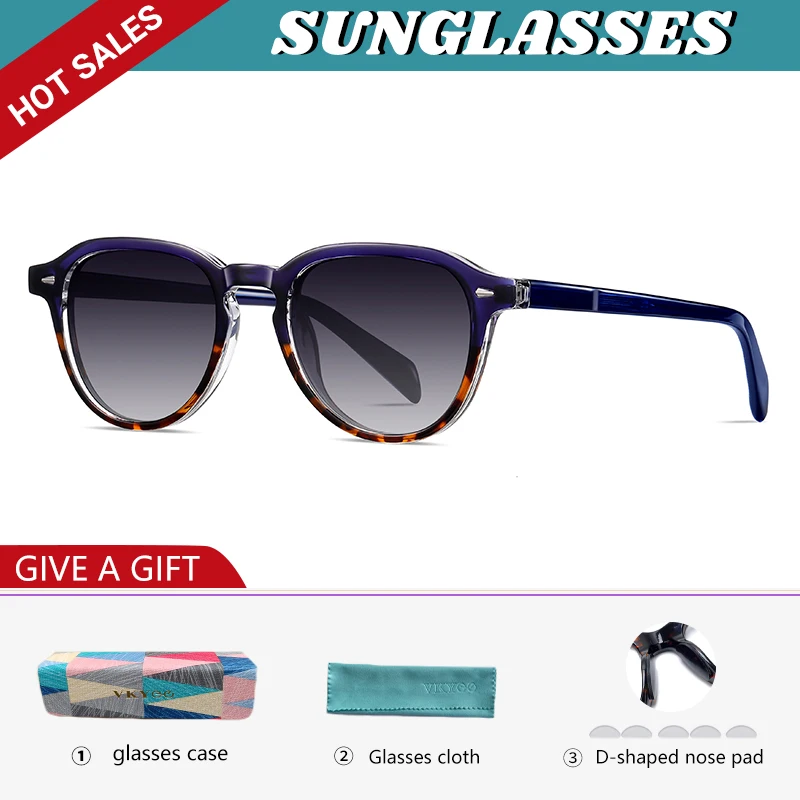 VICKY Vintage Polarised Prescription Sunglasses Women Classic Anti Blue Ray Glasses Men Myopia Prescription Photochromic Glasses