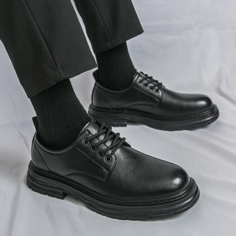 Spring New Male Comfortable Oxfords Footwear Men Business Shoes New Arrival Men's Casual Shoes Lace-Up Men Leather Walking Shoes