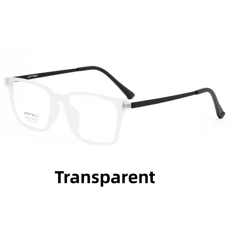 Fashion Eyewear Retro Square Titanium TR90 Large Size Eyeglasses Frame Men Women Anti Blue Light Anti Radiation Glasses 9822