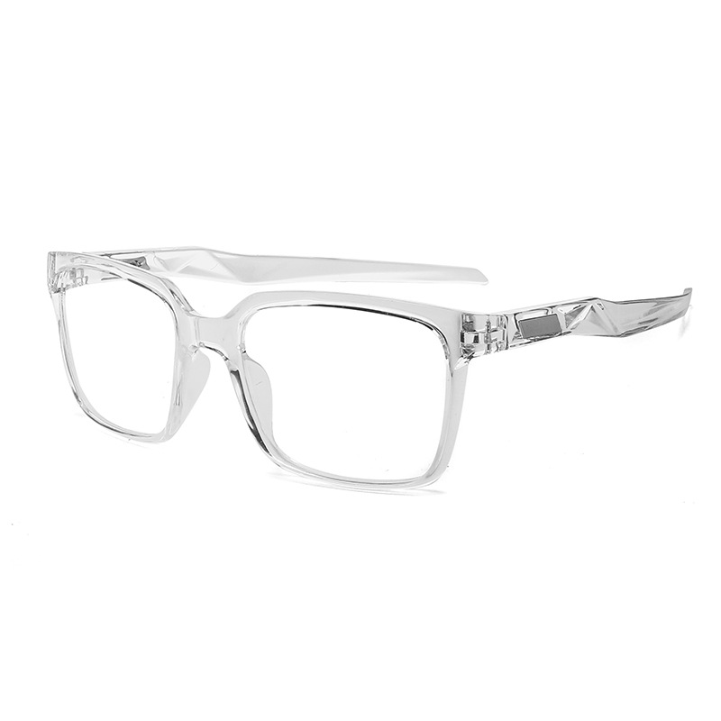 JMISUS Custom Men Prescription Sports Glasses TR90 Square Frame with Blue Light Filter Lenses for Computer Work and Screen Use