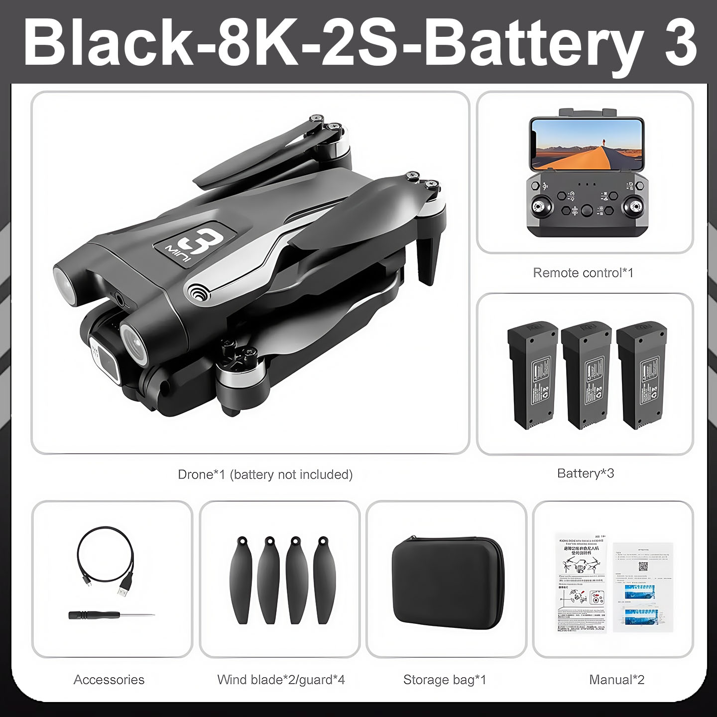 For Xiaomi Z908 Pro/MAX 8K Drone ESC Professional GPS Dron Optical Flow Localization 3sided Obstacle Avoidance Quadcopter Toys