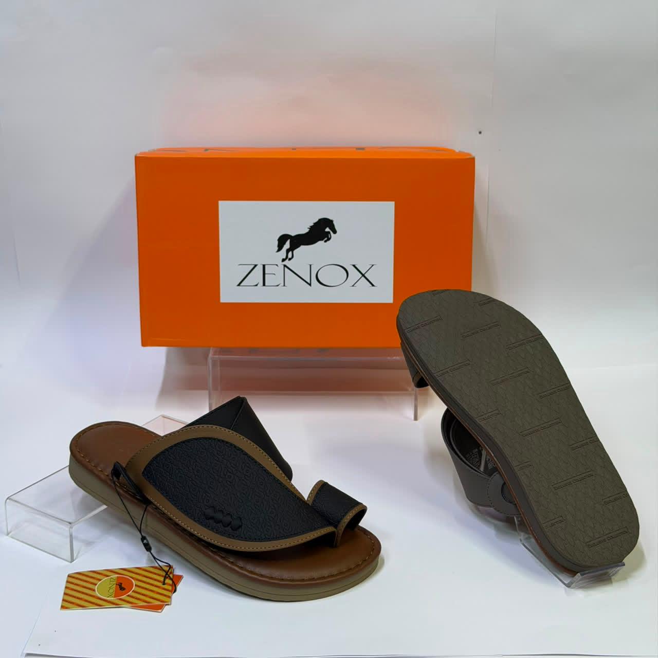 ZENOX Men's Premium Leather Sandals