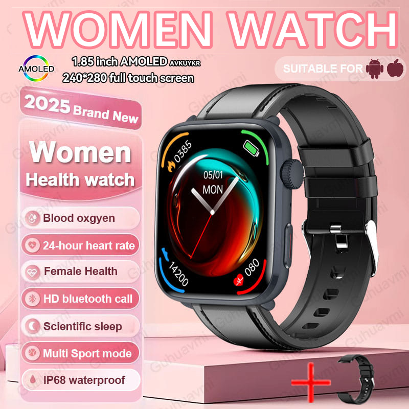 2025 New For Xiaomi Women AI Smart Diagnosis Smart Watch HRV+PPG Blood Pressure Blood oxygen Health monitor IP68 NFC Smartwatchs