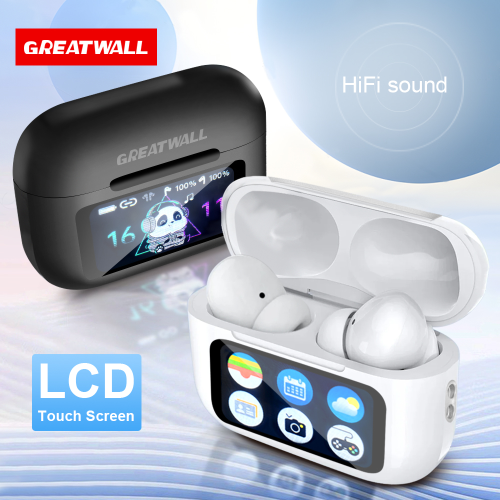 Original GREATWALL TWS Wireless Bluetooth V5.3 Earphones ANC Noise Reduction HiFi HD Call Earbuds Music Headsets Touch Control