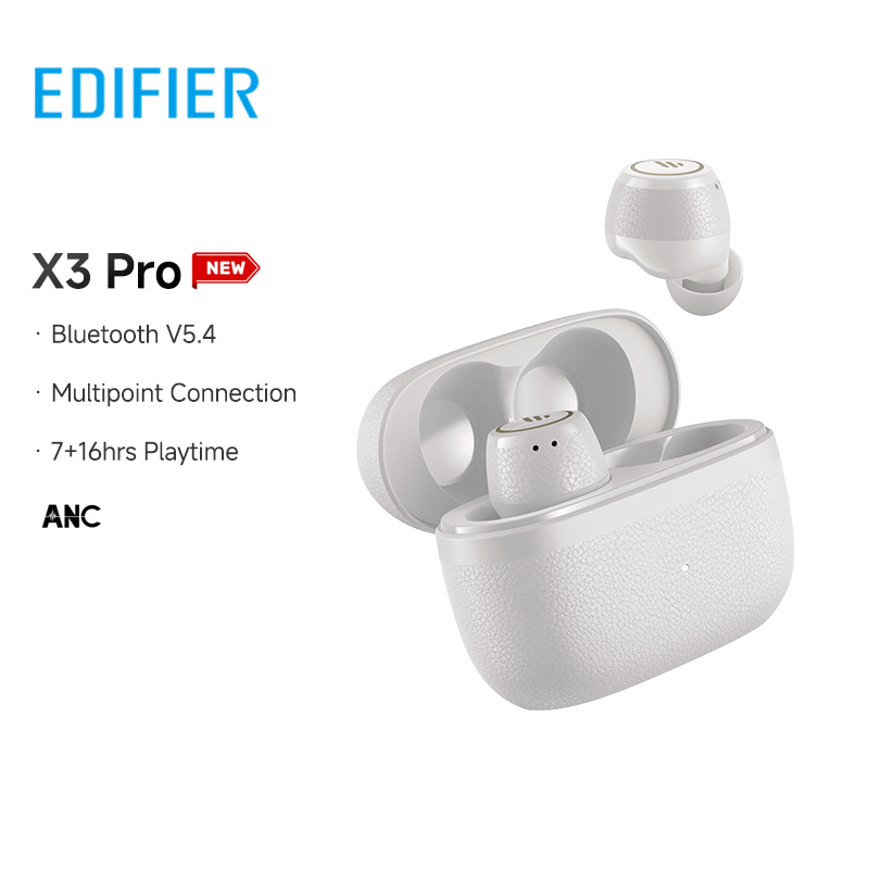 Edifier X3 Pro True Wireless Earbuds Active Noise Cancellation Earphone Bluetooth V5.4 Multipoint Connection IP54 Lightweight