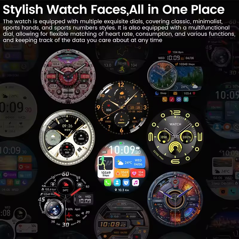 2025 New GUHUAVMI GT5 Pro Smart Watch Men HD AMOLED Screen GPS Motion trajectory HeartRate Bluetooth Call 1.52" SmartWatch IP68