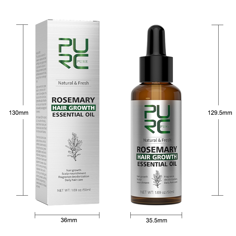 PURC Rosemary Oil Hair Loss Treatment Ginger Hair Growth Products for Men Women Smoothing Anti-Frizz Hair Care