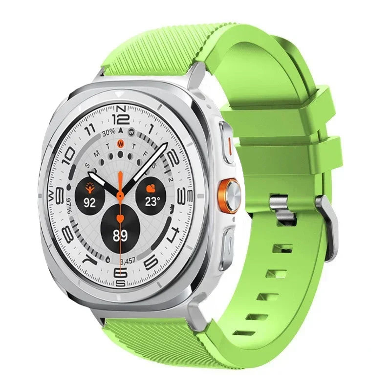 sports soft Silicone Strap For Samsung Galaxy Watch Ultra 2025 47mm breathable band For Samsung Watch 8 40mm 44mm 8 Classic 46mm