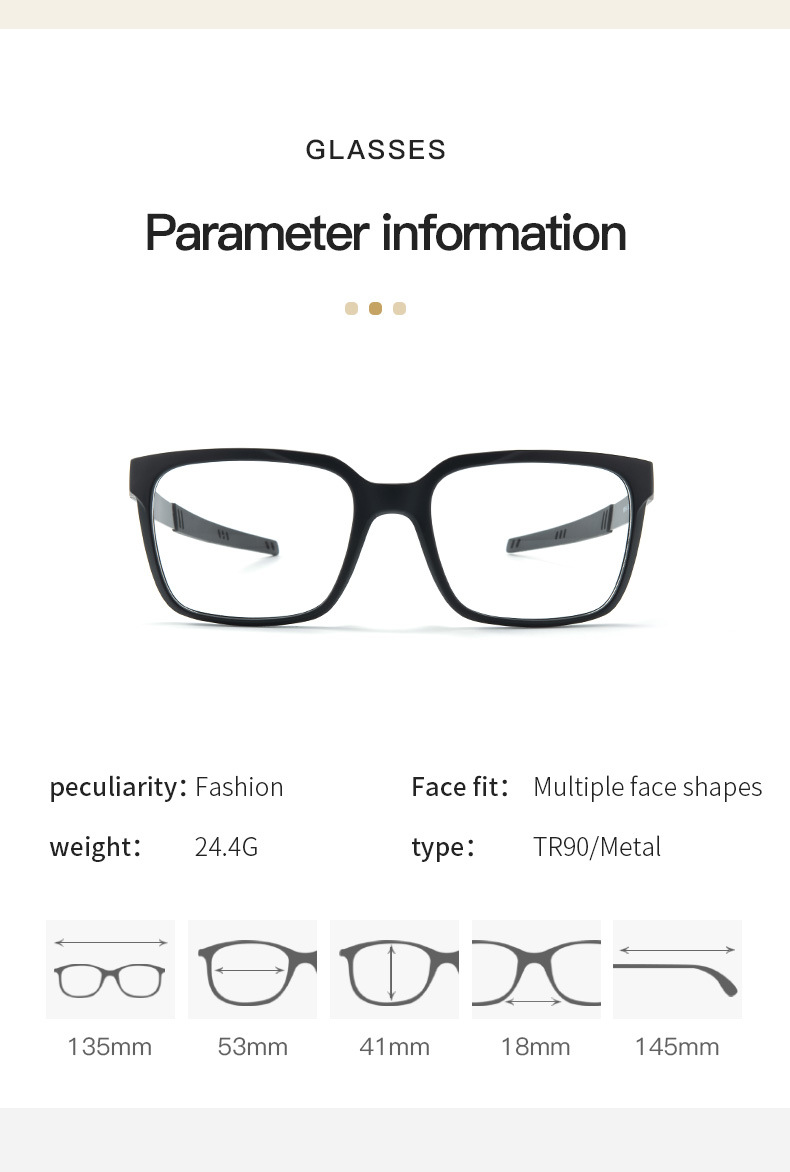 JMISUS Square Prescription Optical Sports Glasses Men Women Lightweight TR90 Frame Choose Polarized or Photochromic Lenses