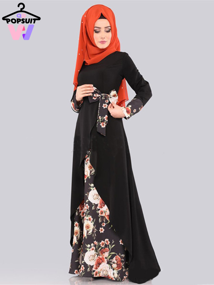 New In Dress Muslim Abaya Ethnic Colorful Patchwork...